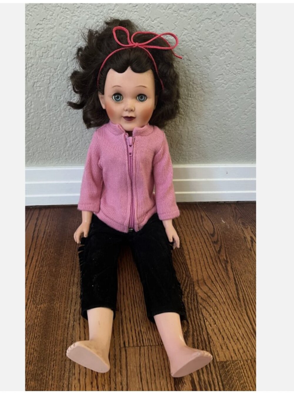 1950s Vintage 21" Snow White Vinyl Walt Disney Prod Sayco -Battat Dolls Pants